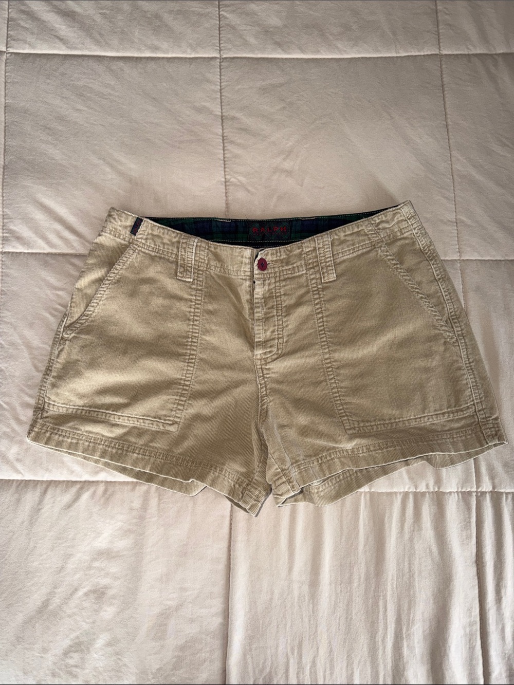 Ralph Lauren Khaki Cotton Utility Shorts